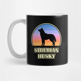 Siberian Husky Vintage Sunset Dog Mug